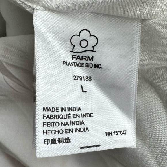 Farm Rio x Anthropologie Linen Blend Midi Skirt Large NWT - Picture 12 of 13